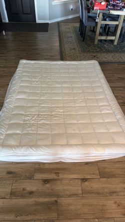 Free Memory foam topper for queen size bed.