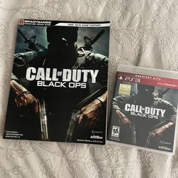 Call of Duty Black ops ps3 with strategy guide