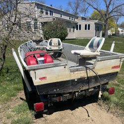 14ft Boat with Trailer 