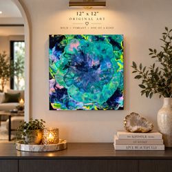 🌊💙 One-of-a-Kind Abstract Art — $40