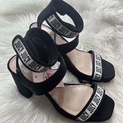 NEW Juicy By Juicy Couture Womens Heeled Sandals - Black Size 11