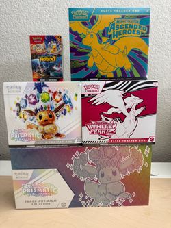 pokemon: Etb's Prismatic, Ascended Hero, white flare