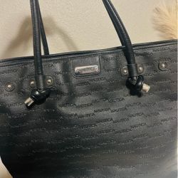 NAUTICA Black Tote Bag Embossed Logo 👜