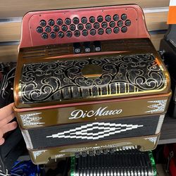 34 Button 3 Switch Accordion Color Changing Model With Deluxe Case