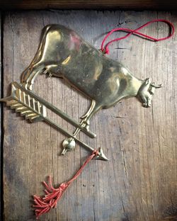 Vintage Brass Cow Ornaments