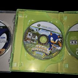 XBOX 360 SONIC AND ARCADE GAME AND SONIC TENNIS