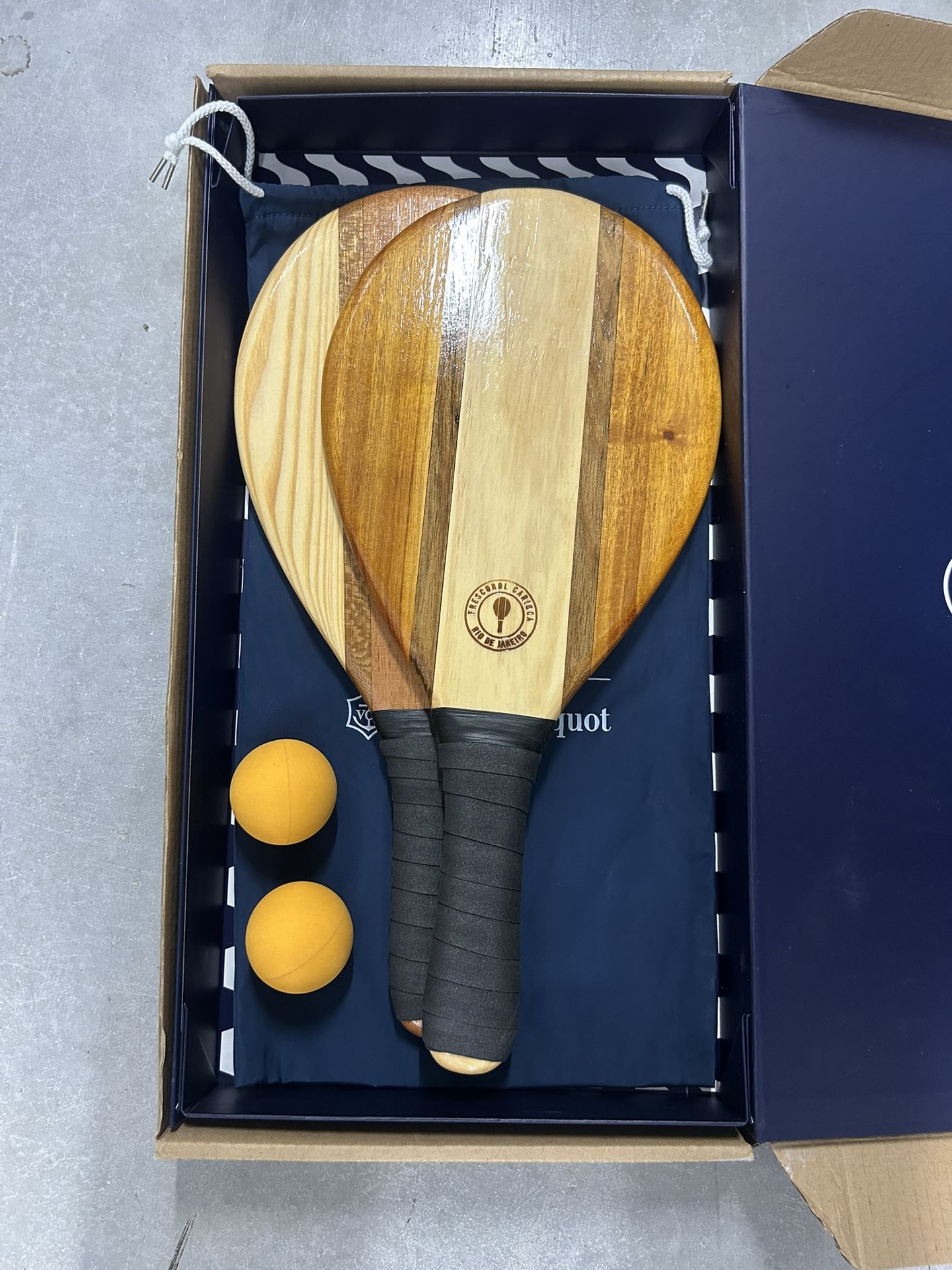 Veuve Clicquot Beach Bat Set by Frescobol Carioca