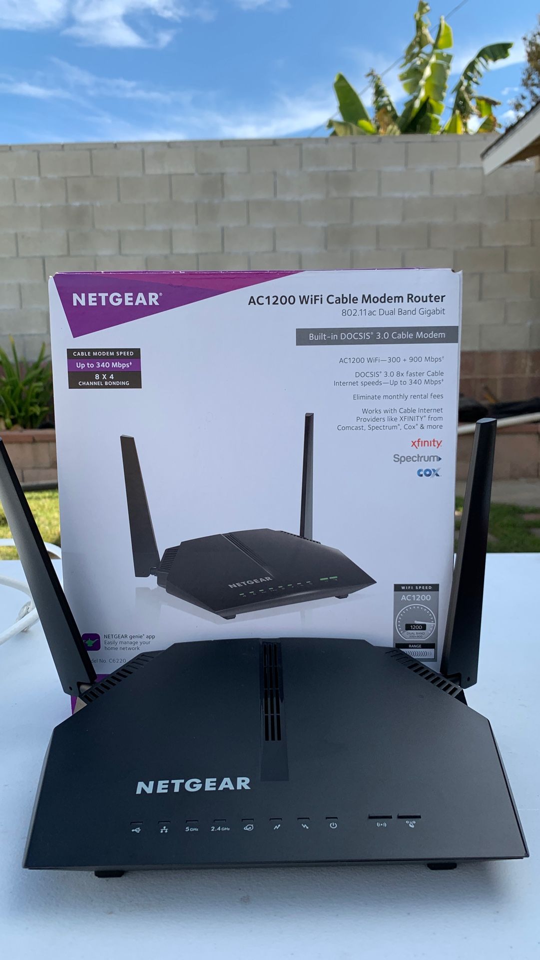 Netgear cable modem router