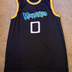 Monsters 0 Basketball Jersey Space Jam Movie Alien Mens Size XL