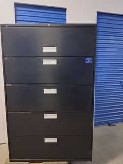 5 drawer metal cabinet $180 each