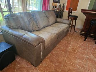 Large sofa bed leather couch  free