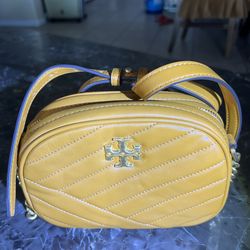 Tory Burch Crossbody Camera Leather Bag