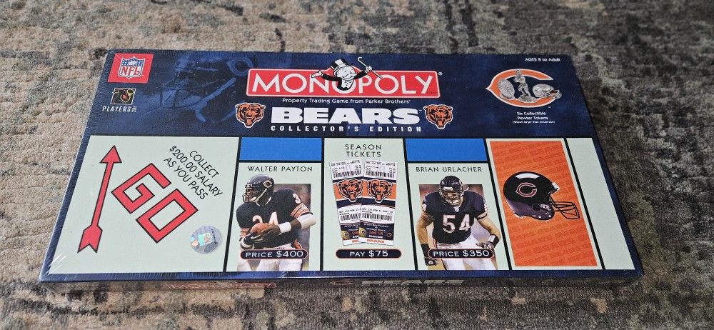 MONOPOLY Chicago Bears Collector's Edition (2005) Brand New & Factory Sealed!!! 
