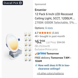 Ensenior ultra thin recessed lights