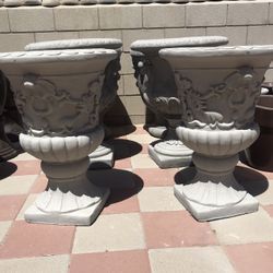 New Flower Pots Made Out Cement Perfect Gift For Any Occasion 