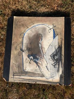 Multimedia art piece signed