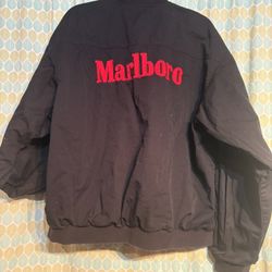 Vintage Red Black Marlboro Merch Jacket Size L XL