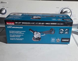 Makita XAG04Z 18V LXT® Lithium-Ion Brushless Cordless 4-1/2” / 5" Cut-Off/Angle Grinder, Tool
