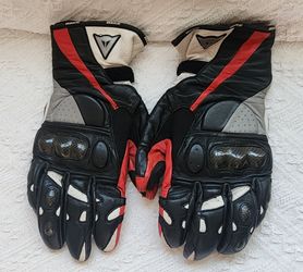 Dainese leather motorcycle gloves