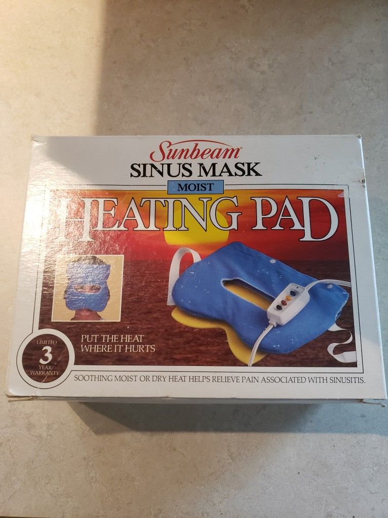 New Heating Pad / Sinus Mask Pd $39