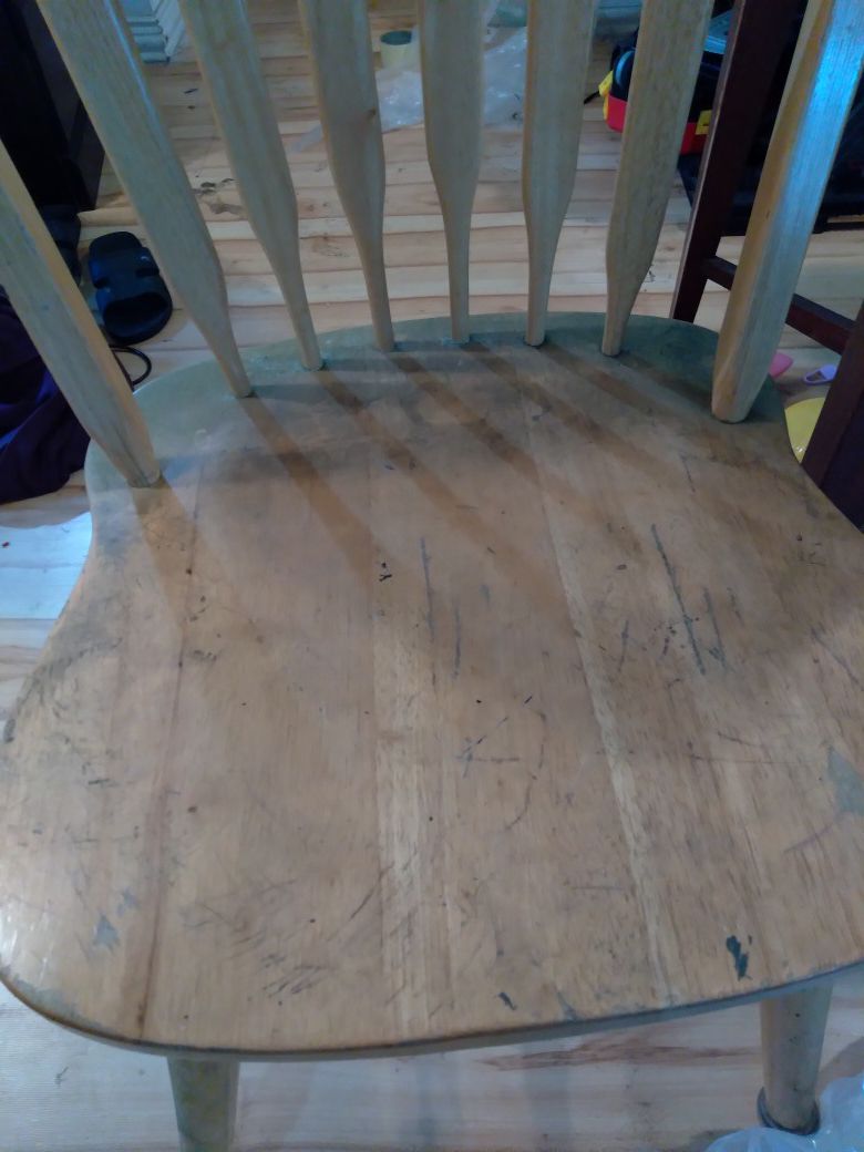 Fixer upper kitchen table/2 chairs/ bench