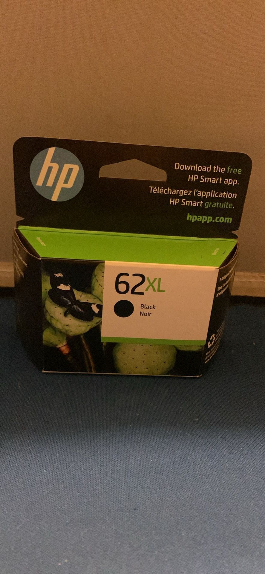 NEW HP 62XL Black Ink Cartridge Exp. Feb 2025