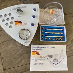 Microdermabrasion Machine With 3 Wands And 9 Tips 