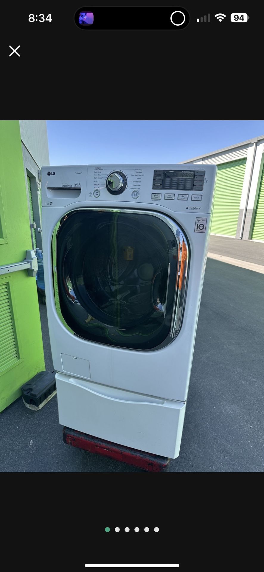 LG Washer & Kenmore Gas Dryer Set With Drawers