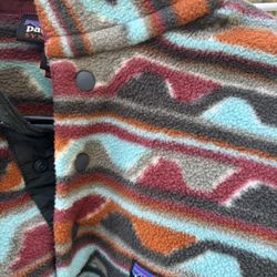  Patagonia Synchilla Men’s S Snap T Fleece Pullover Aztec Print Jacket