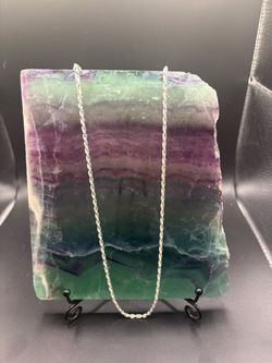 Silver Rope Chain Necklace