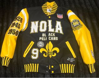 NOLA Black Pelicans Negro League Varsity Jacket