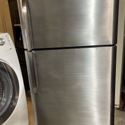 Frigidaire Refrigerator Top Freezer Stainless Steel 