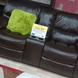 *Ad Special*---Madrid Brown Leather Reclining Sets---Now $1299---Delivery And Easy Financing Available 