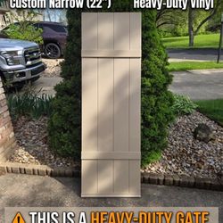 ​NEW Ply Gem 22"x69" Heavy-Duty Vinyl Fence Gate+FREE $100 Hardware Kit/ FenceRepair/GardenScree DIY