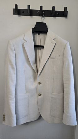 Express Linen Blend Blazer 38S Slim Fit