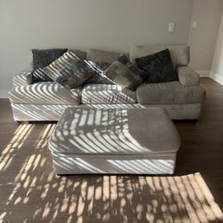 Large Couch And Ottoman 