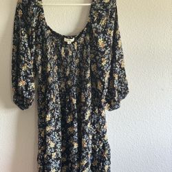 Rip Curl Pacific Rider Long Sleeve Ditsy Mini Dress