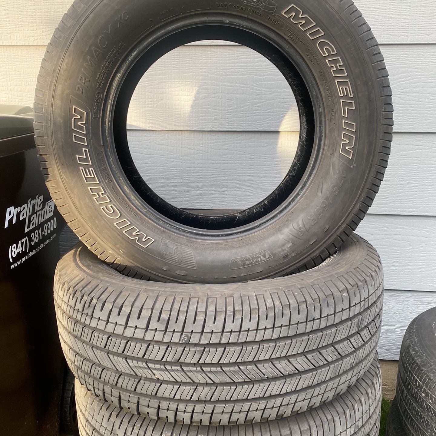 (4) 275/65R18 Michelin Primacy XC Tires