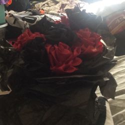 Red And Black Bouquet