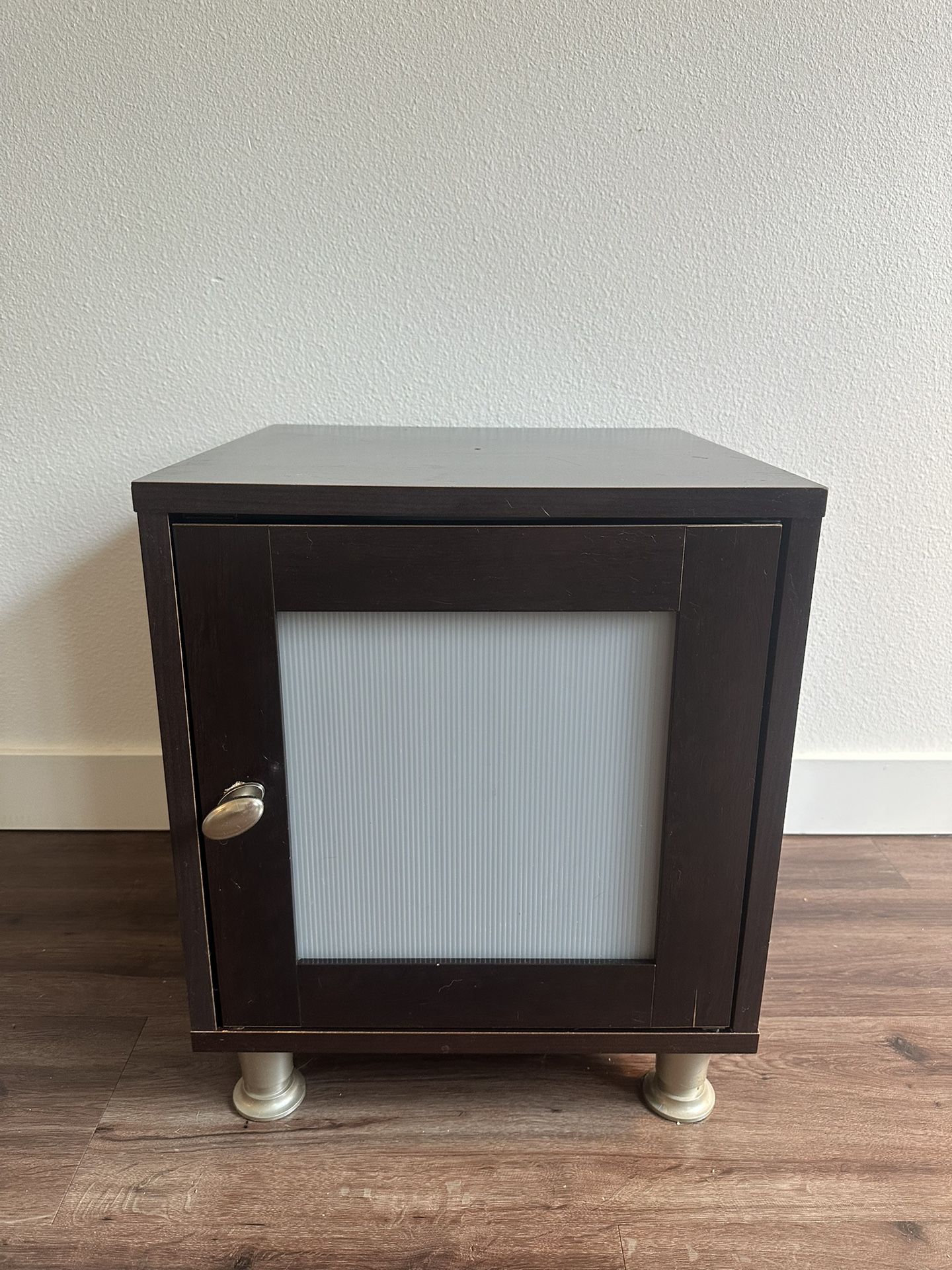 Moving In 2 Weeks Need To Sell-Short, Brown Wooden Side Table