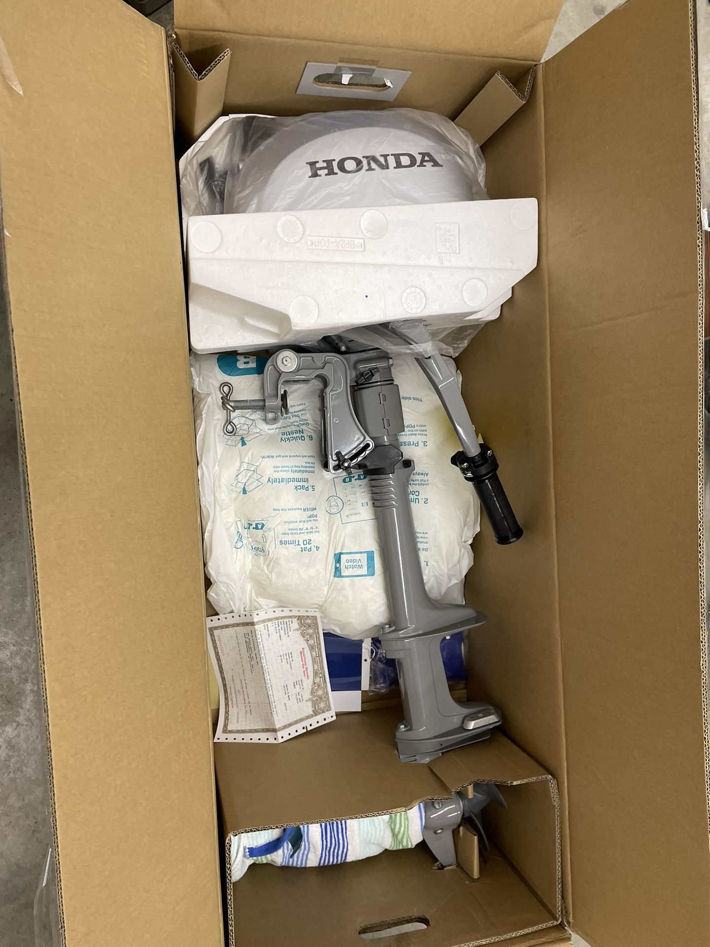 New Honda 2.3hp Outboard Motor