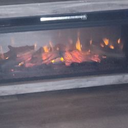 Fire Place And LED TV Stand 
