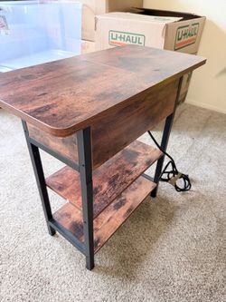Small Table w/ charging outlet