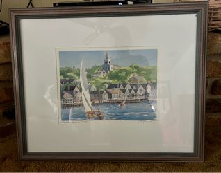 Framed original watercolor by Robert E Kennedy