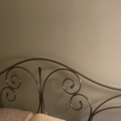 Headboard King Metal/Wood