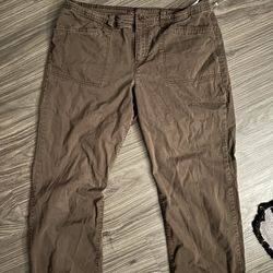 Brown high rise pants