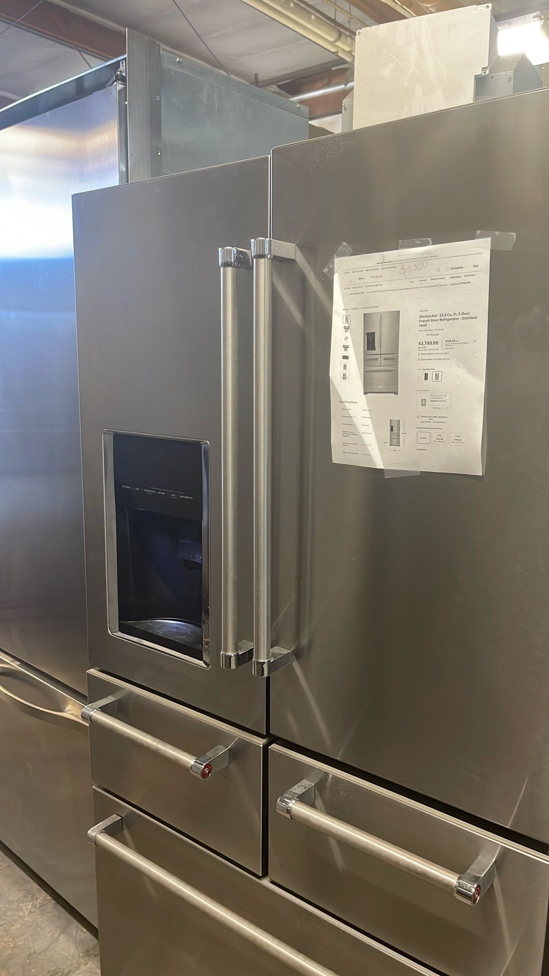 KITCHEN AID 25.8 5- French Door Stainless Steel
