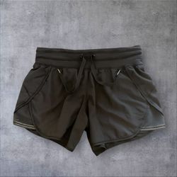 Lululemon Black Athletica Shorts Women’s Sz 6 Athleisure Wear 