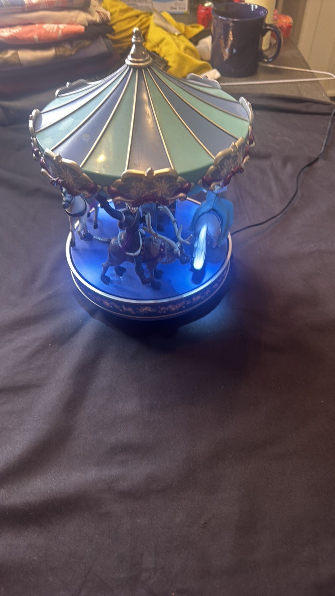 Disneys Frozen Music Playing Light Up Carousel