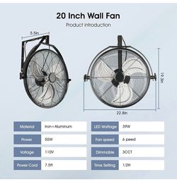 20 inch wall mount fan  NEW